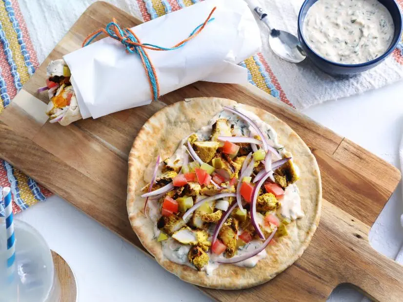 Miss Kardea Brown's Chicken Shawarma Gyros, as seen on Delicious Miss Brown, Season 8.