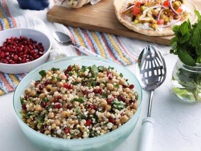 Miss Kardea Brown's Couscous and Chickpea Salad, as seen on Delicious Miss Brown, Season 8.