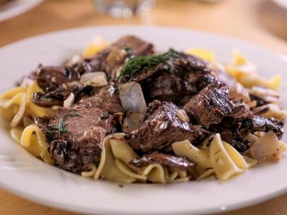 Beef Stroganoff as served by Vincentown Diner, located in Vincentown, NJ, as seen on Triple-D Nation, season 4.