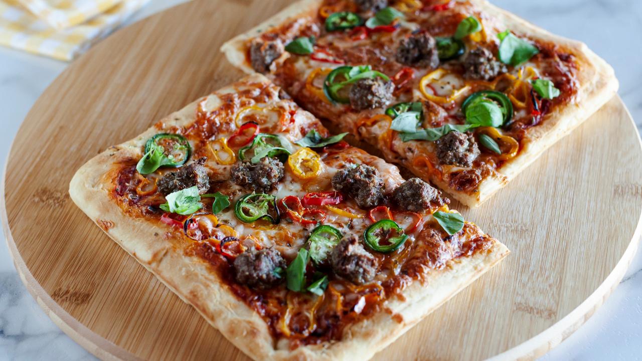 Sheet-Pan Cheese Pizza Recipe, Food Network Kitchen