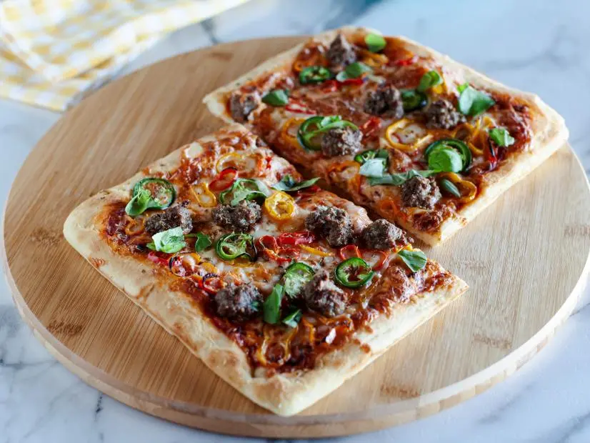 Sausage and Peppers Quarter Sheet Pan Pizza Recipe Ree Drummond