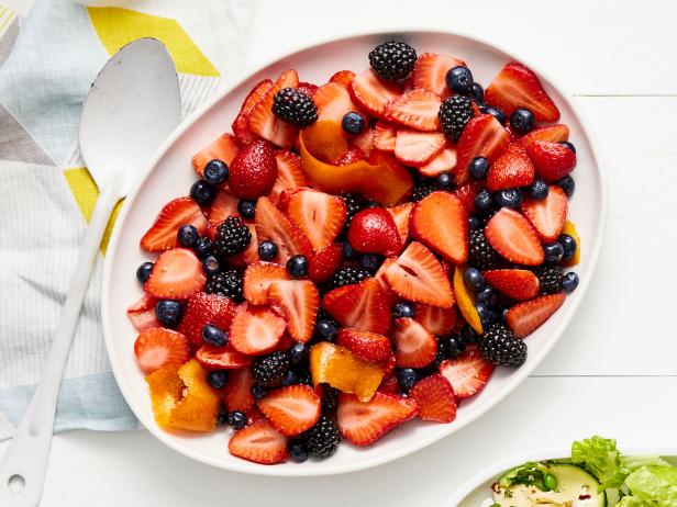 Berry Salad with Orange Syrup Recipe | Food Network Kitchen | Food Network