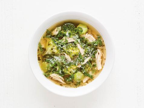 Chicken-Rice Soup with Broccoli