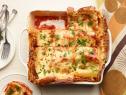 Alex Guarnaschelli's Grandma Guarnaschelli's Lasagna Appetizer for the Thanksgiving Warm-Up episode of Guy's Ranch Kitchen, as seen on Food Network.