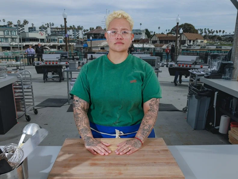 Contestant Samantha Cruz, as seen on Beachside Brawl, Season 2.