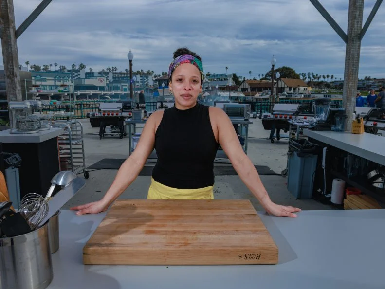 Contestant Jasmyne Romero-Clark, as seen on Beachside Brawl, Season 2.