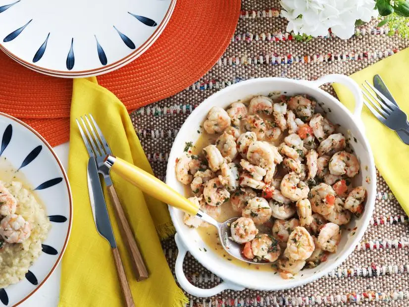 Miss Kardea Brown's Lemony Herb Shrimp Scampi, seen on Delicious Miss Brown, Season 8.
