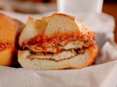 The Chicken Parmesan as served by Eastside Italian Deli, located in Los Angeles, California – as seen on Food Network’s Triple D Nation, Season 5. 