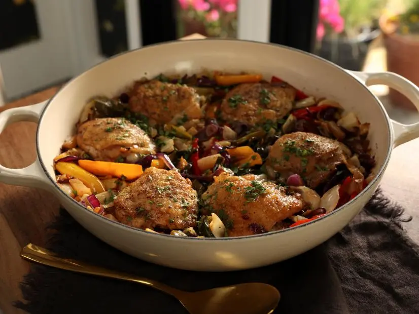 Sweet and Smoky Pineapple Chicken Thighs as seen on Valerie's Home Cooking, Season 14.
