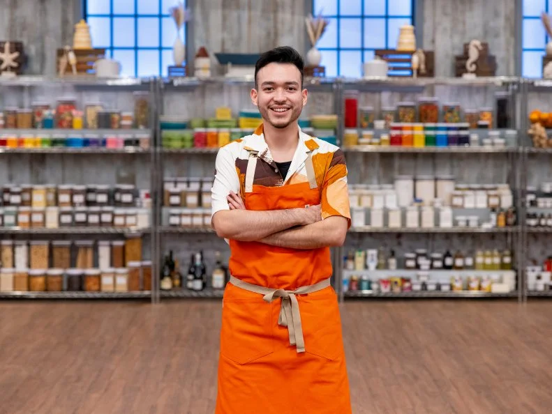 Contestant Carlos Pena, portrait, as seen on Summer Baking Championship, Season 1.