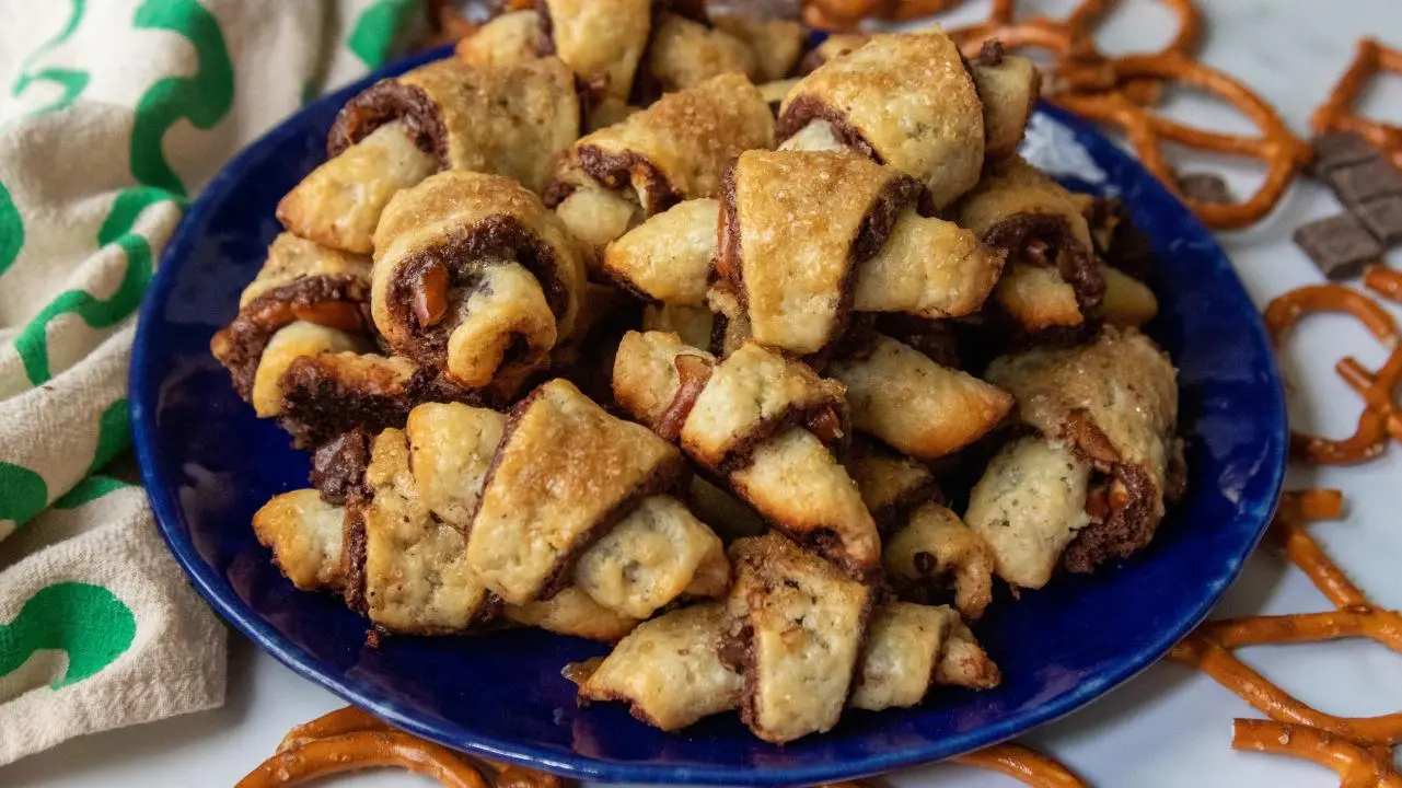 Chocolate Pretzel Rugelach