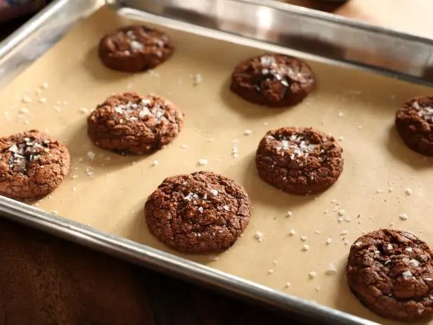 Triple Chocolate Salted Brownie Cookies Recipe | Valerie Bertinelli | Food Network