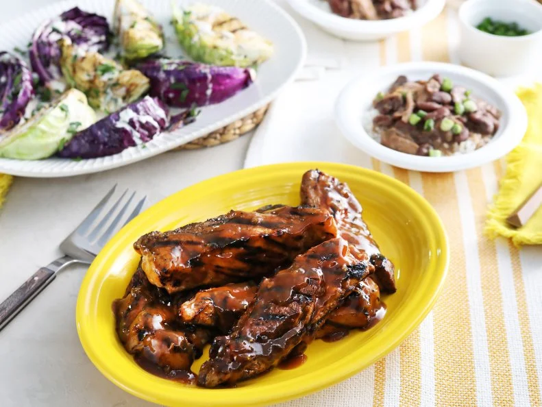 Miss Kardea Brown's Grilled Country-Style Pork Ribs, seen on Delicious Miss Brown, Season 8.