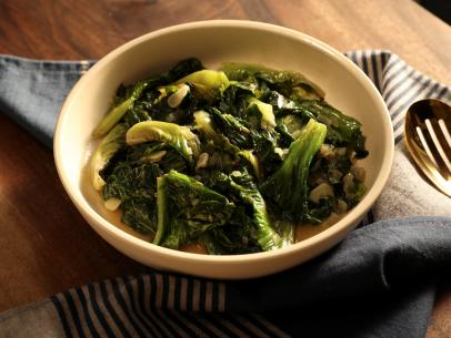 Braised Escarole as seen on Valerie's Home Cooking, Season 14.