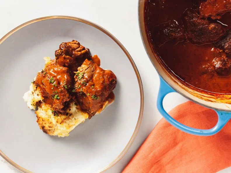 Close-up of Guajillo Chili Pot Roast, as seen on The Pioneer Woman, Season 34.