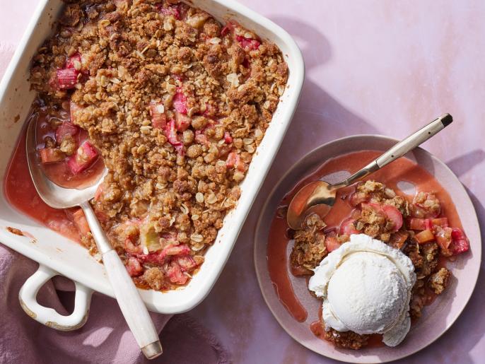 Rhubarb Crisp Recipe | Nancy Fuller | Food Network