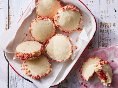 Strawberry Shortcake Sandwich Cookies