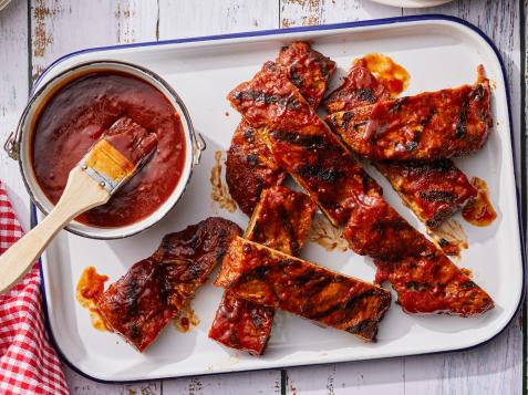 Vegan BBQ Mushroom Ribs