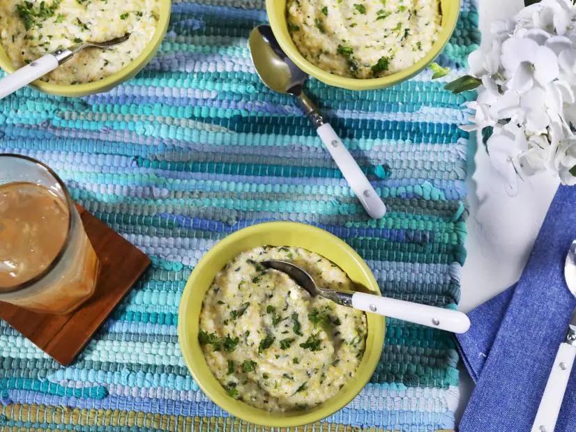 Miss Kardea Brown's Herby Grits, seen on Delicious Miss Brown, Season 8.