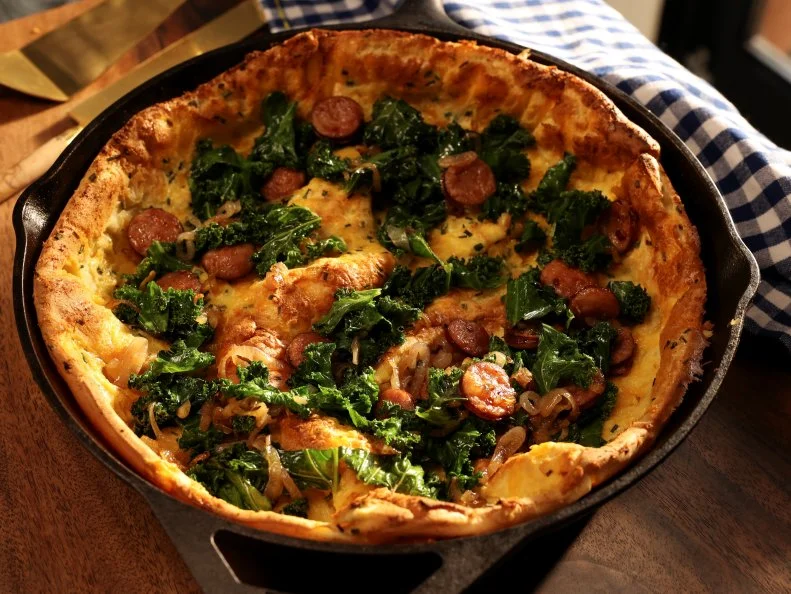 Savory Dutch Baby as seen on Valerie's Home Cooking, Season 14.