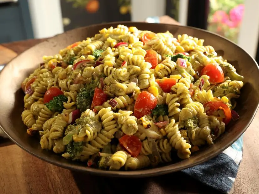 Creamy Avocado Pasta Salad as seen on Valerie's Home Cooking, Season 14.