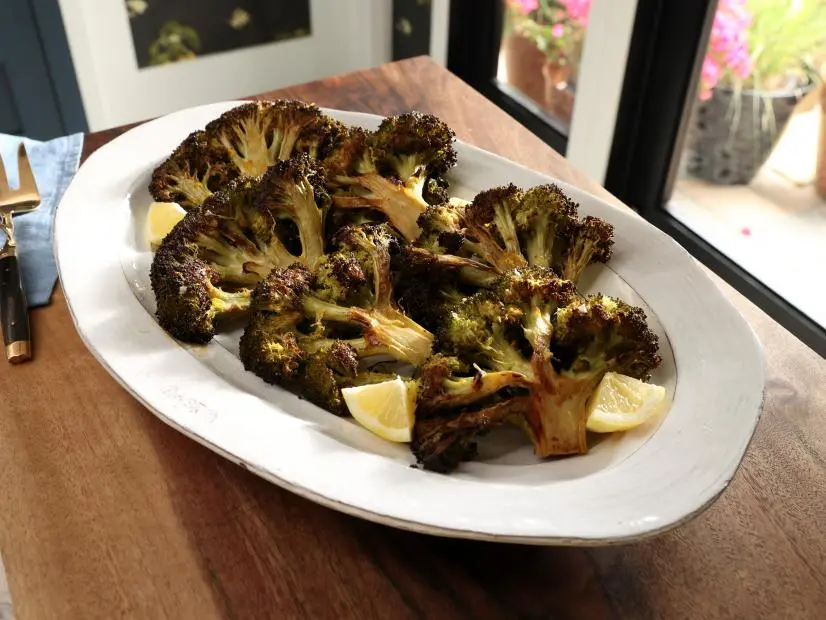 Roasted Broccoli Steaks Recipe Valerie Bertinelli Food Network