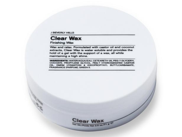 Hair wax: Clear Wax, $25; jbeverlyhills.com.