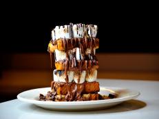 Over-the-Top treat from CONNECTICUT. Nutella S’mores French Toast Tower at Elm Street Diner in Stamford.
