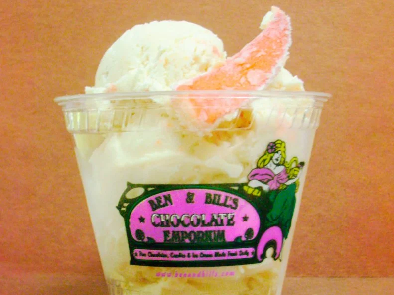 Over-the-Top treat from MAINE. Lobster Ice Cream. Buttery lobster is even more luxurious in this ice cream from Ben & Bill’s Chocolate Emporium in Bar Harbor.