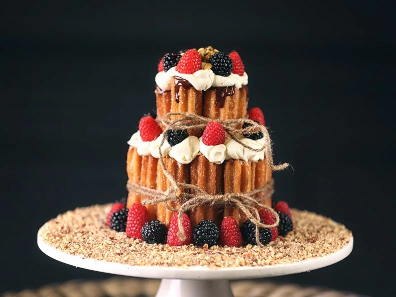 Over-the-Top treat from NEW MEXICO. Churro Cake. These churros were a foodtruck favorite\, so the owners made them into a cake and opened Churro Bar in Santa Fe.