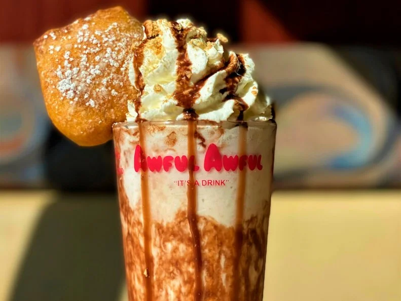 Over-the-Top treat from RHODE ISLAND. Awful Awful. When a Newport Creamery customer said the ice-milk-and-syrup shake was “awful big and awful good,” the name stuck.