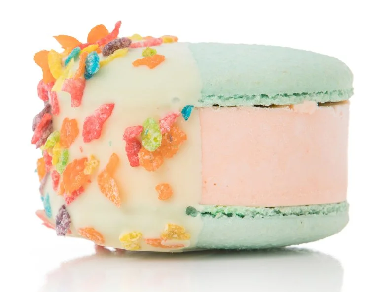 Over-the-Top treat from TEXAS. Cereal Milk Macaron. This gorgeous ice cream sandwich from Joy Macarons in Dallas also happens to be gluten-free!