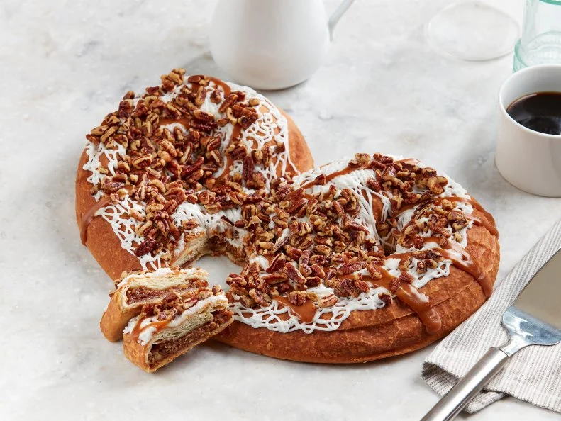 Over-the-Top treat from WISCONSIN. Sea Salt Caramel Pecan Kringle. Uncle Mike’s Bake Shoppe in Green Bay gives the kringle an irresistible twist. Try it for breakfast or dessert!