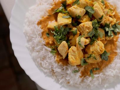 Butter Chicken as served at Anita's Kitchen, located in Bend, Oregon, as seen on Diners Drive-Ins and Dives, Season 37.