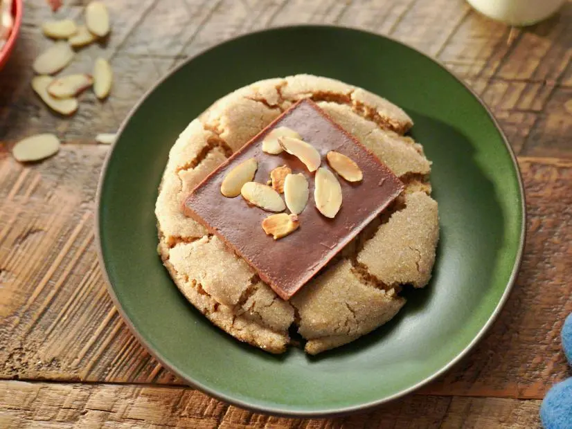 Beauty shot of Molly Yeh's Giant Almond Butter Blossoms, as seen on Girl Meets Farm, Season 13.