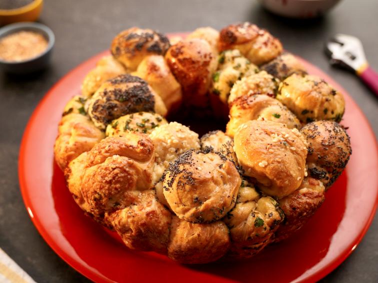 Savory Monkey Bread with Creamy Veggie Dip Recipe Molly Yeh Food
