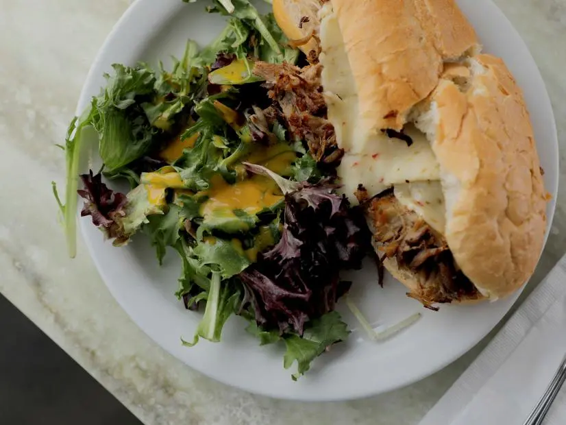 The Tommy Boy as served at North End Caffe, located in Manhattan Beach, California, as seen on Triple D Nation, Season 5.