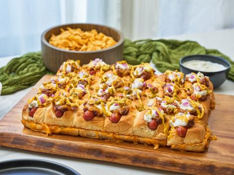 Pull-Apart Chili Cheese Dogs