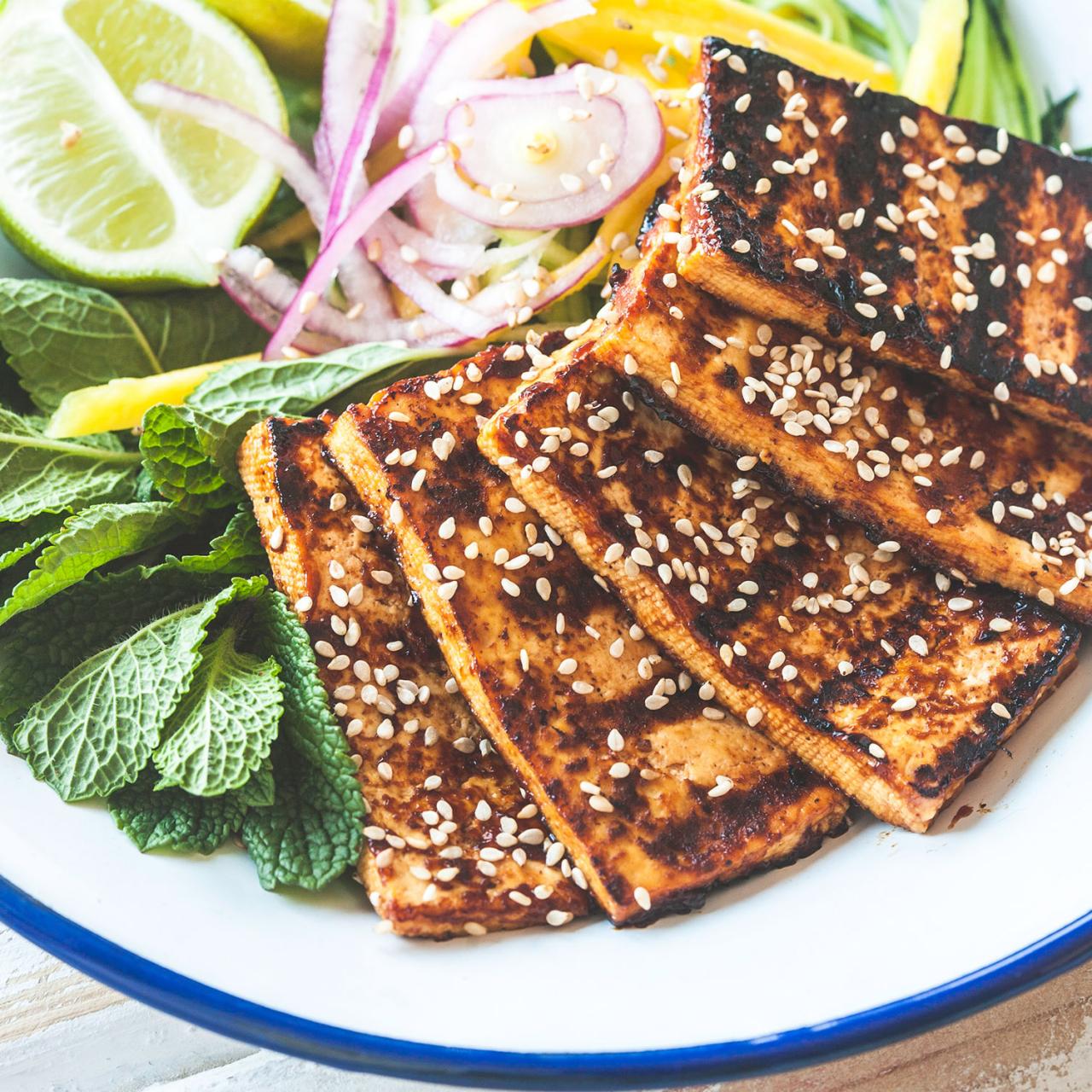 Japanese Tofu Steak - The Foodie Takes Flight