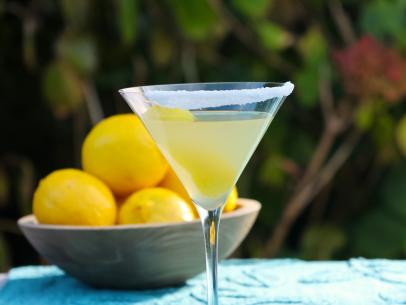 Lemon Drop Martini, as seen on Symon's Dinners Cooking Out, Season 4.