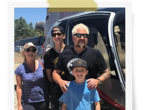 Guy Fieri's family vacations. The Grand Canyon, 2017.