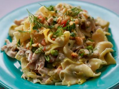 Beauty of Molly Yeh's Chicken Noodle Hot Dish, as seen on Girl Meets Farm Season 13