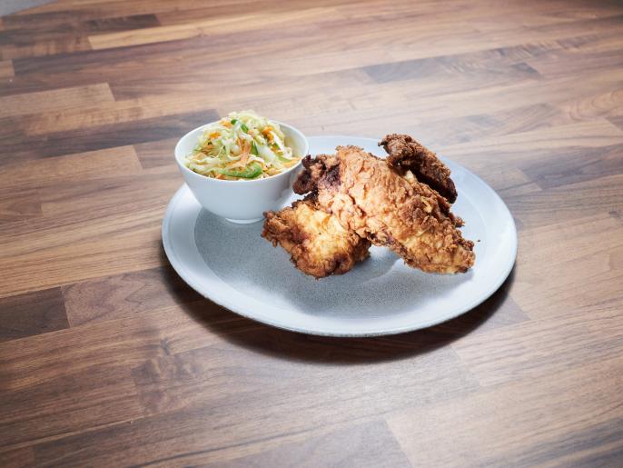 Crispy Fried Chicken with Tangy Slaw Recipe Jeff Mauro Food Network
