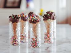 As a child, Ree used to buy ice cream filled cones dipped in chocolate from the ice cream truck that drove by her family home. She loves them to this day, but as the ice cream van doesn&rsquo;t drive out to the countryside, Ree has to make her own in her kitchen on Drummond Ranch!