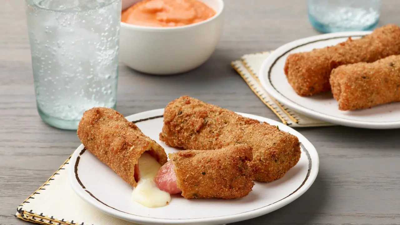 Spicy Salami Mozzarella Sticks with Vodka Sauce
