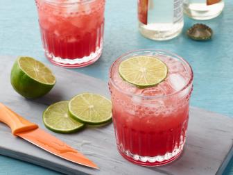 Bobby Flay's Pomegranate-Ginger Spritzer for the Time to Pull the Curtain on Crepes episode of Brunch @ Bobby's, as seen on Food Network.
