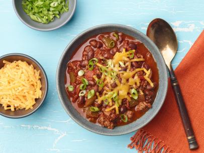 Food Network Kitchen’s Chili Con Carne as seen on Food Network.