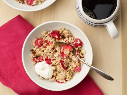 Ina Garten's Homemade Muesli with Red Berries for the Say It With Food episode of Barefoot Contessa: Modern Comfort Food, as seen on Food Network.