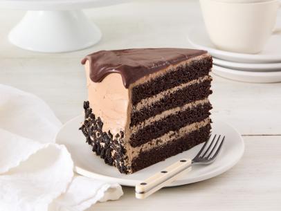 Triple Chocolate Layer Cake with Cookie Crunch.