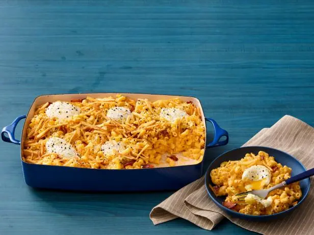 Bacon-and-Egg Mac and Cheese Recipe | Food Network Kitchen | Food Network Bacon-and-Egg Mac and Cheese